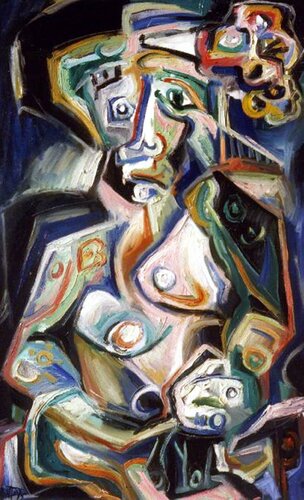 086-Figura con sombrero by Carlos Montoya, Painting for Sale on Singulart