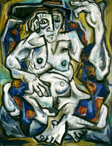 097-Desnudo con pañoleta by Carlos Montoya, 絵画 for Sale on Singulart