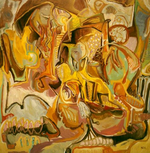 121-Conjunto familiar van Carlos Montoya, Schilderij te koop op Singulart