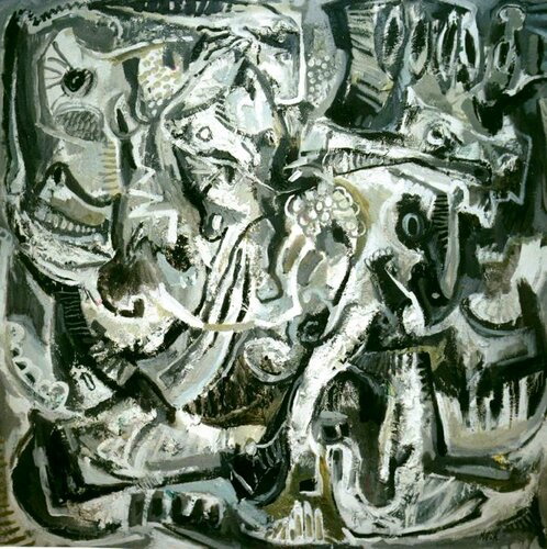 125-Desrrollo orgánico de un jinete van Carlos Montoya, Schilderij te koop op Singulart