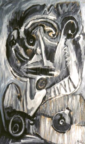 148-Busto en gris van Carlos Montoya, Werk op papier te koop op Singulart