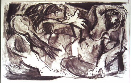 158-El encuentro by Carlos Montoya, 소묘 for Sale on Singulart