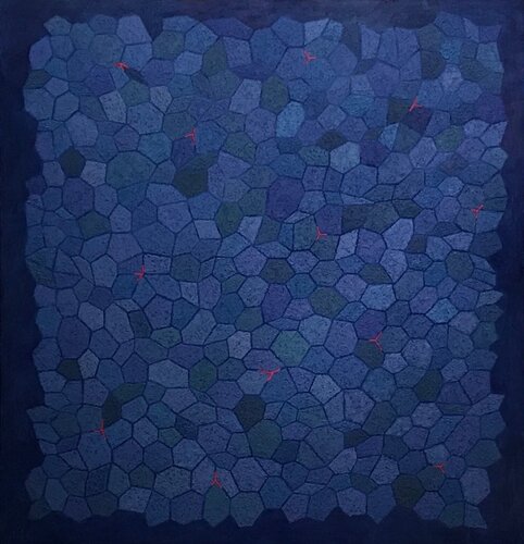 El Rojo me rasga van Carlos Montoya, Schilderij te koop op Singulart