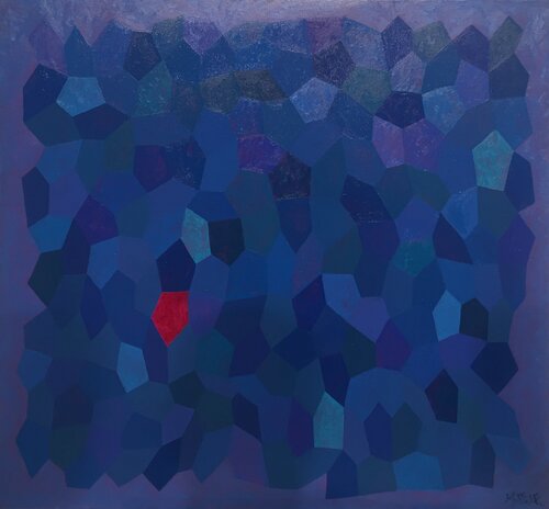 Tímido Rojo van Carlos Montoya, Schilderij te koop op Singulart