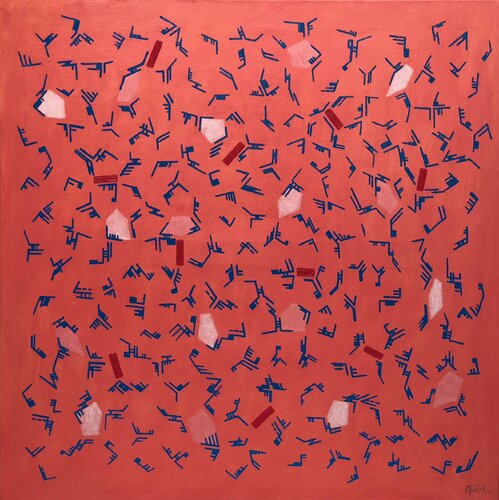 Pensando en Rosa van Carlos Montoya, Schilderij te koop op Singulart