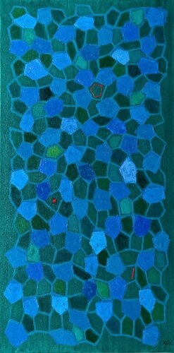 No sé si Azul o Verde... van Carlos Montoya, Schilderij te koop op Singulart