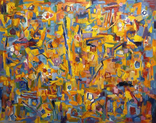 Diálogo y Caos II van Carlos Montoya, Schilderij te koop op Singulart