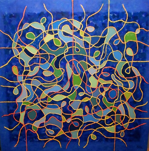 Maraña Azulada von Carlos Montoya, Malerei kaufen auf Singulart