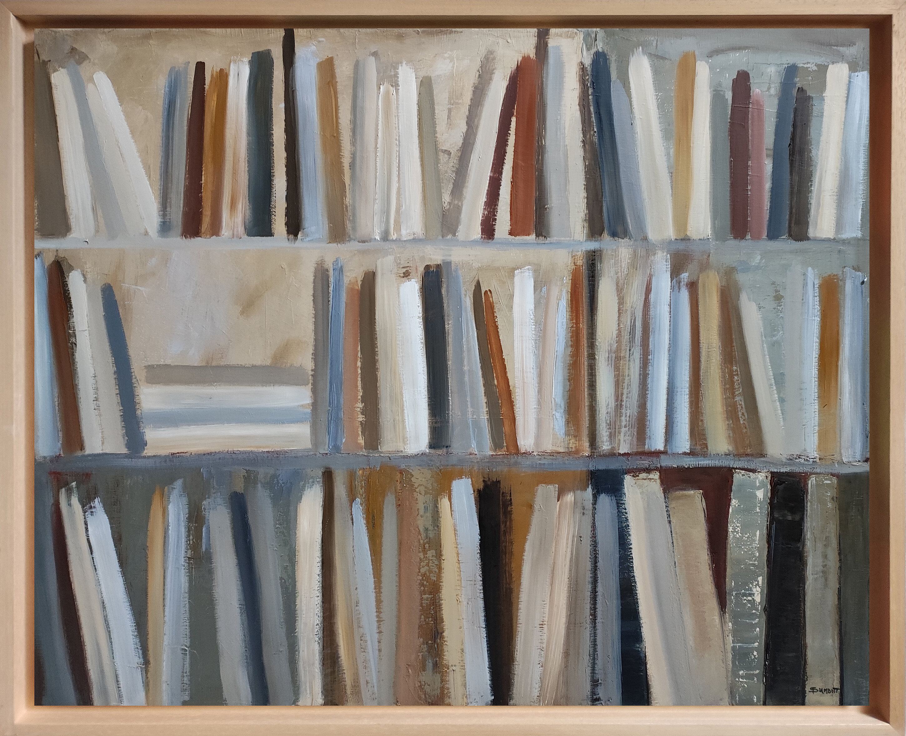 Thema Bücherregal Gemälde