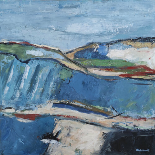 Champs en Haute Normandie par Sophie Dumont, Peinture en vente sur Singulart