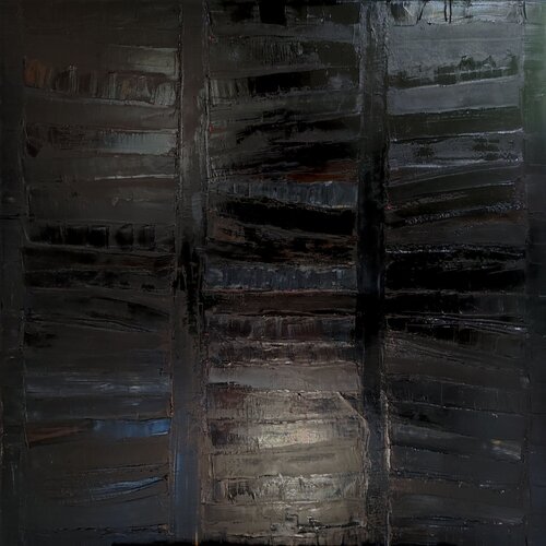les livres noirs par Sophie Dumont, Peinture en vente sur Singulart