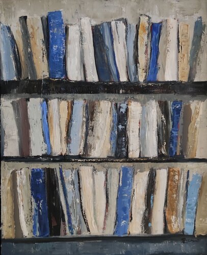 les bouquins di Sophie Dumont, Pittura in vendita su Singulart