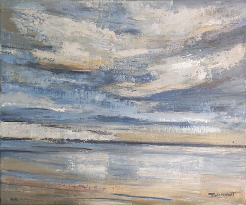 Reflets sur la plage di Sophie Dumont, Pittura in vendita su Singulart