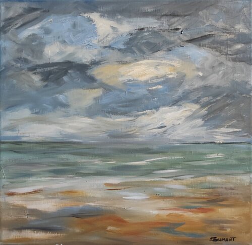 PLage de Luc-sur-Mer par Sophie Dumont, Peinture en vente sur Singulart