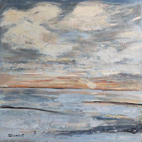soleil couchant par Sophie Dumont, Peinture en vente sur Singulart