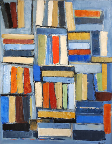 Library 2 par Sophie Dumont, Peinture en vente sur Singulart