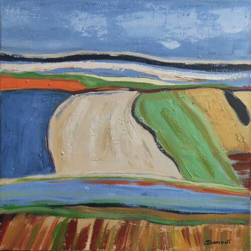 scene de campagne par Sophie Dumont, Peinture en vente sur Singulart