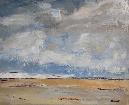 ciel et mer en Normandie von Sophie Dumont, Malerei kaufen auf Singulart