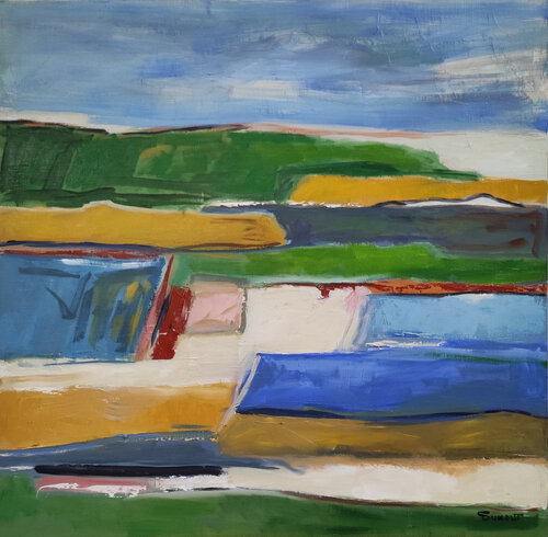 Odyssée colorée par Sophie Dumont, Peinture en vente sur Singulart