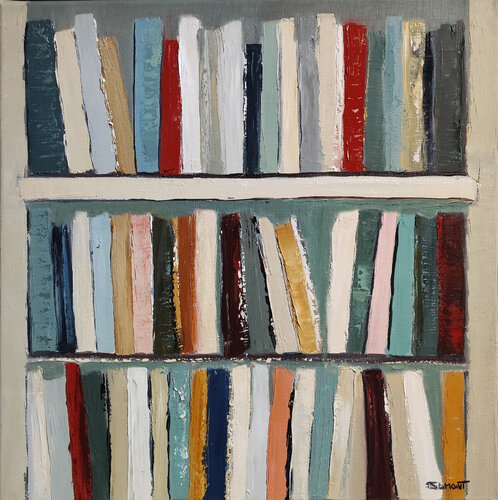 Etagères colorées par Sophie Dumont, Peinture en vente sur Singulart