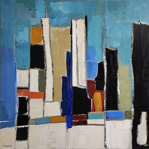 Harmonie urbaine di Sophie Dumont, Pittura in vendita su Singulart