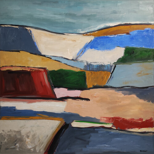 Paysage décomposé di Sophie Dumont, Pittura in vendita su Singulart