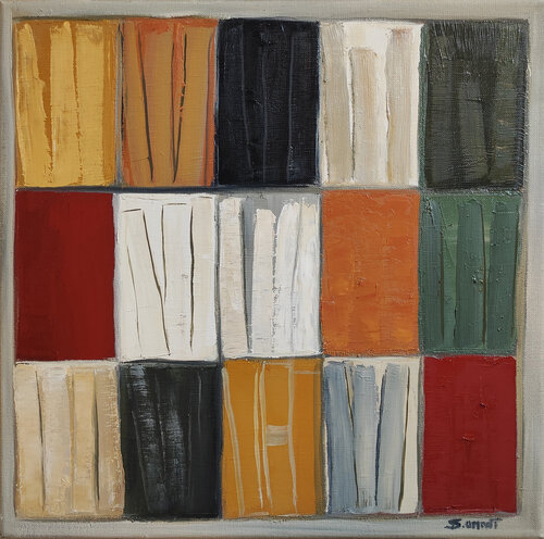 Mosaïque litteraire di Sophie Dumont, Pittura in vendita su Singulart
