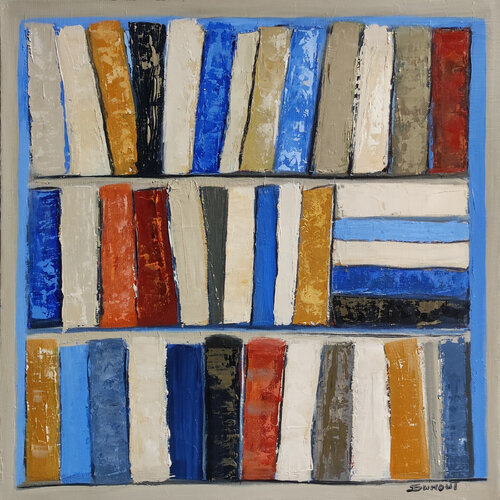 Blues stories par Sophie Dumont, Peinture en vente sur Singulart