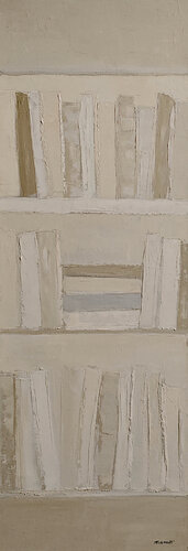 Bibliothèque intime par Sophie Dumont, Peinture en vente sur Singulart