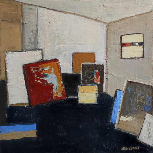 Au coeur de l'atelier par Sophie Dumont, Peinture en vente sur Singulart