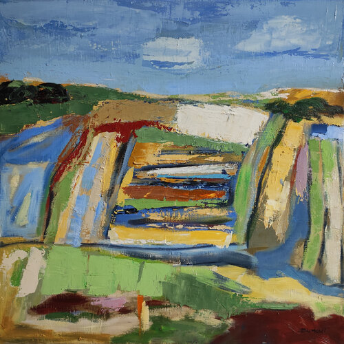 Cadences champêtre par Sophie Dumont, Peinture en vente sur Singulart