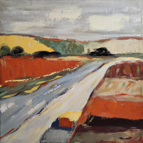La route des saisons di Sophie Dumont, Pittura in vendita su Singulart