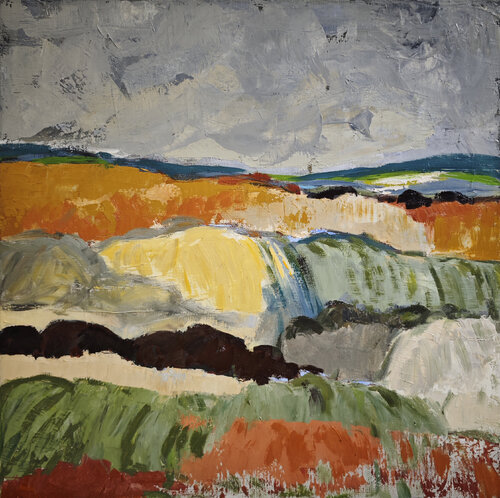 Champs en lumière van Sophie Dumont, Schilderij te koop op Singulart