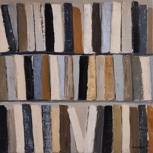 Bibliotheque 16 par Sophie Dumont, Peinture en vente sur Singulart