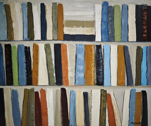 bibiotheque poetique par Sophie Dumont, Peinture en vente sur Singulart
