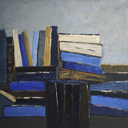 Le bleu des pages von Sophie Dumont, Malerei kaufen auf Singulart