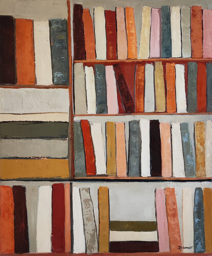 bibliothèque Sepia von Sophie Dumont, Malerei kaufen auf Singulart