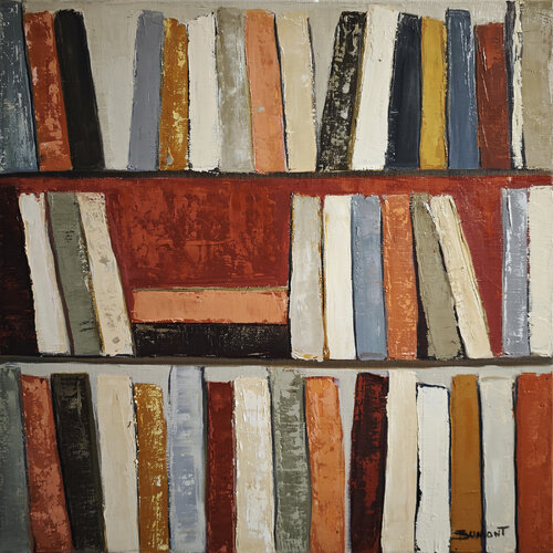 Temps de lecture par Sophie Dumont, Peinture en vente sur Singulart