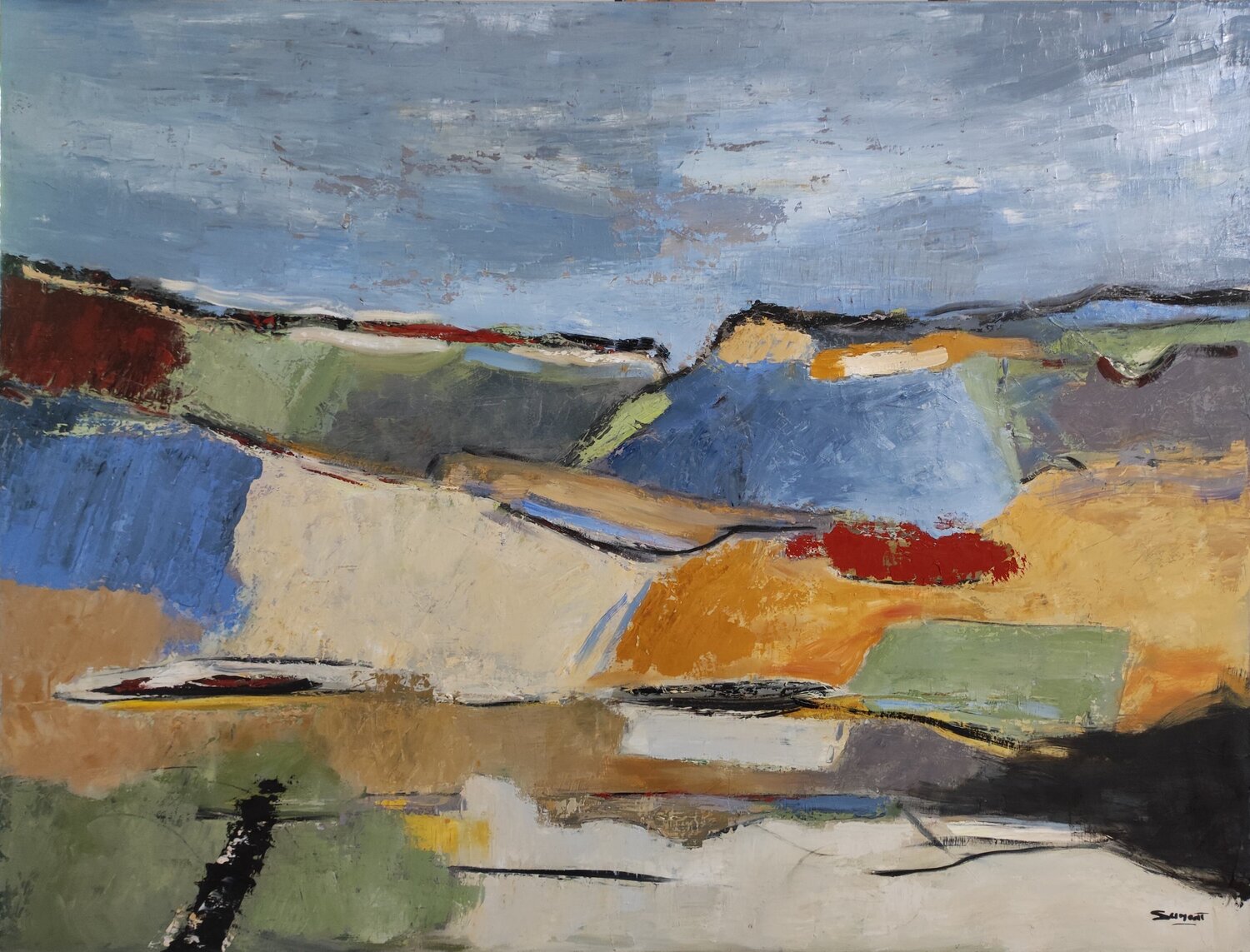 paysage de campagne Sophie Dumont