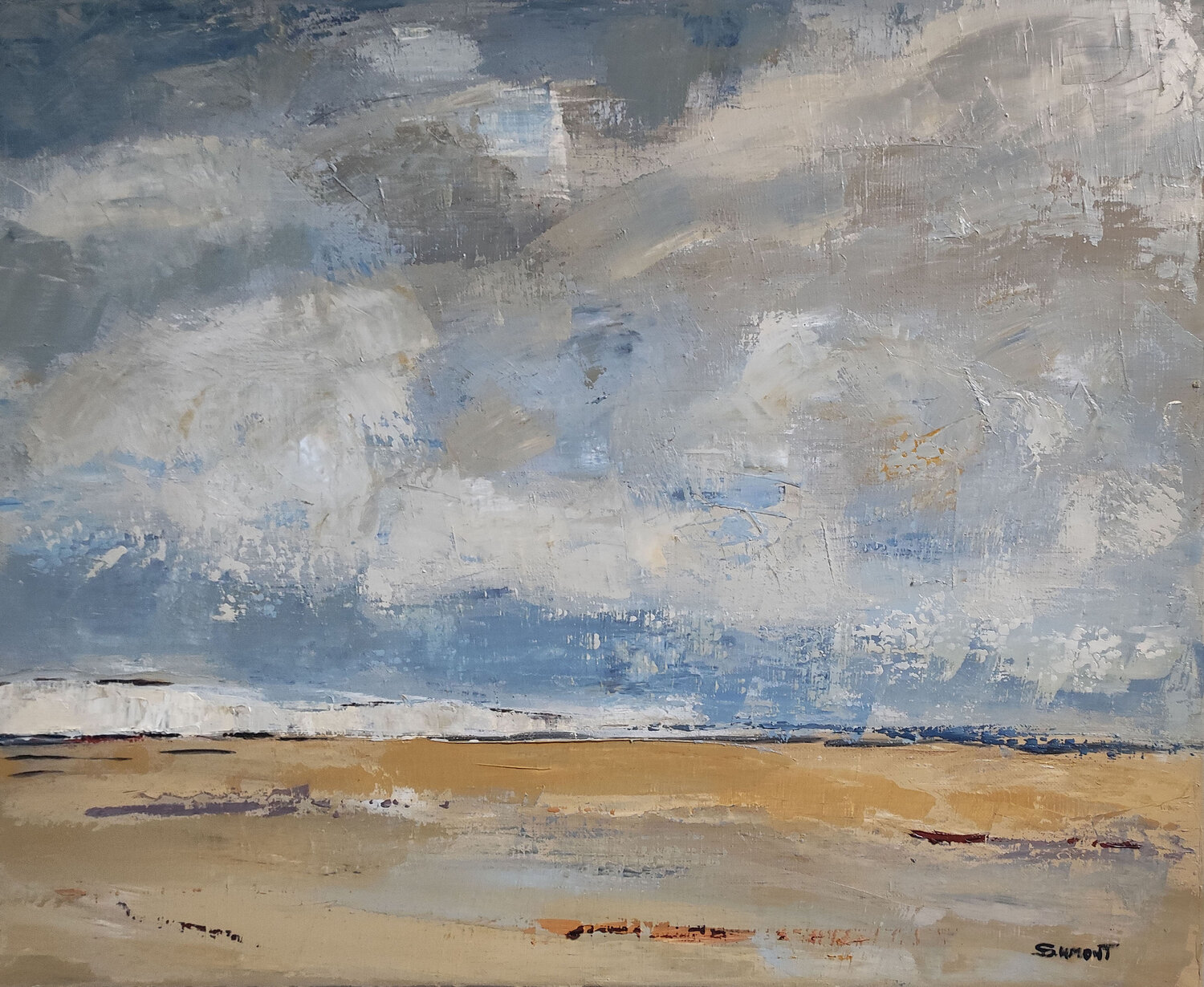 ciel et mer en Normandie Sophie Dumont Originalgemälde zu verkaufen