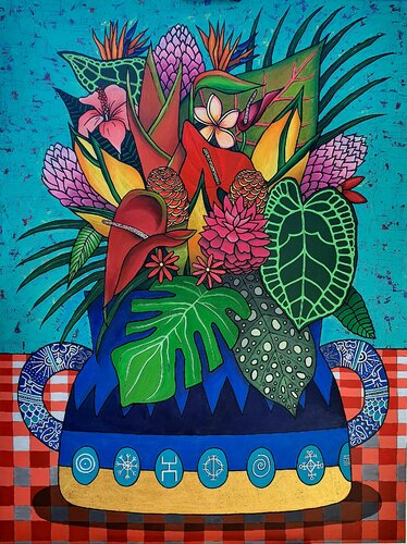 Mahalo di Suzanne Domenech, Pittura in vendita su Singulart