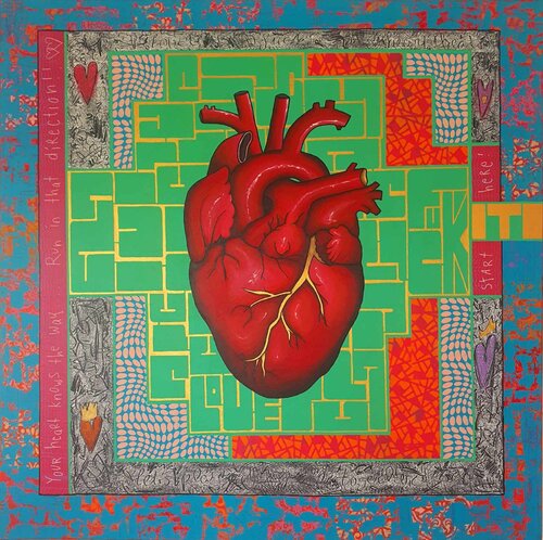 Mi Corazon von Suzanne Domenech, Malerei kaufen auf Singulart