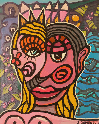 Better Together di Suzanne Domenech, Pittura in vendita su Singulart