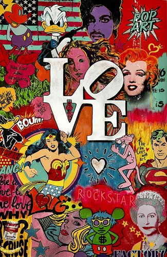 POP ROCKSTAR von jo y posso, Malerei kaufen auf Singulart