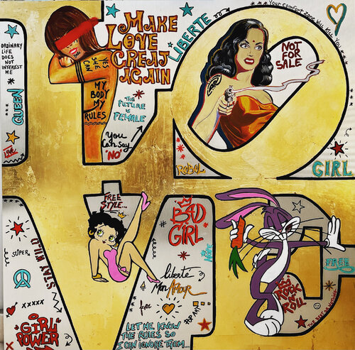 POP POWER WOMEN by jo y posso, Painting for Sale on Singulart