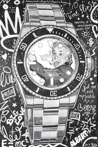 Rolex Einstein by jo y posso, Painting for Sale on Singulart