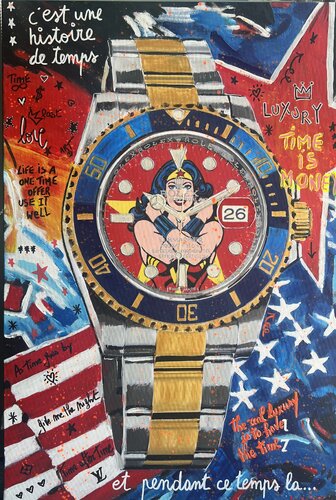 Rolex Wonder Woman by jo y posso, Painting for Sale on Singulart