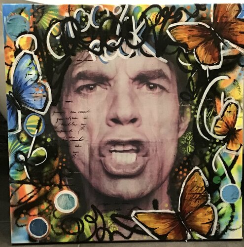 Mike butterfly de Fabienne Dagnet, Pintura a la venta en Singulart