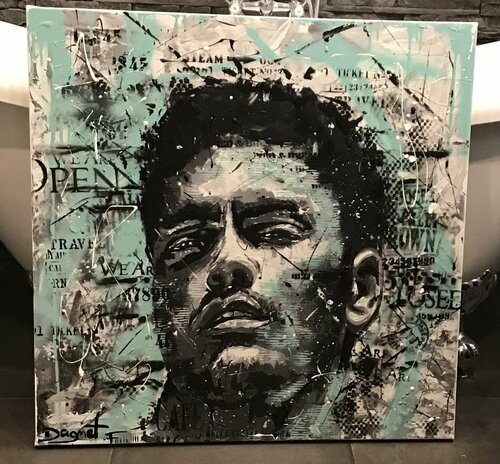 Blue man de Fabienne Dagnet, Pintura a la venta en Singulart