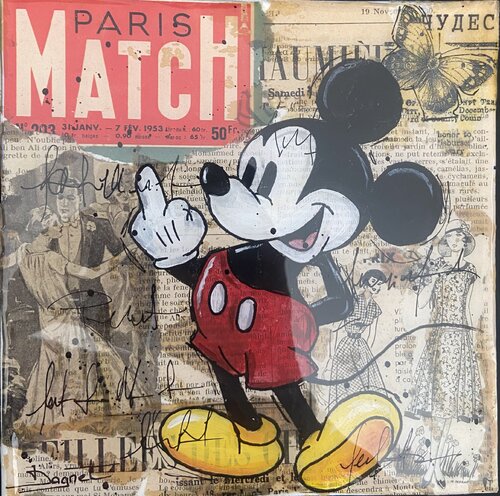 Mickey fuck di Fabienne Dagnet, Pittura in vendita su Singulart